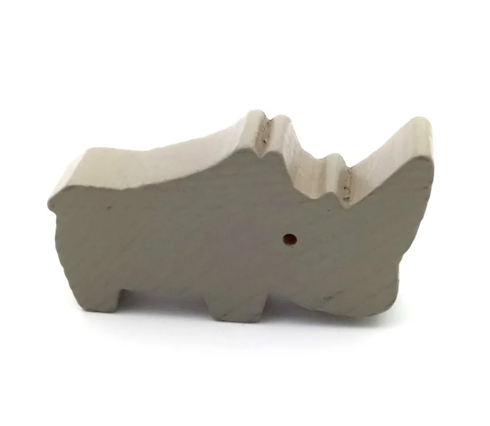 Tout Pour le Jeu Pion rhinocéros gris en bois pour jeu 50 x 30 x 12 mm
