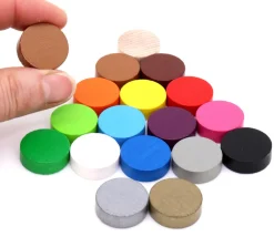 Tout Pour le Jeu Pion rond 2.1 cm pour jeu - jeton en bois 21 x 7 mm à l'unité