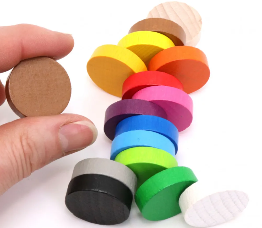 Tout Pour le Jeu Pion rond 3.1 cm pour jeu - jeton en bois 31 x 8 mm à l'unité