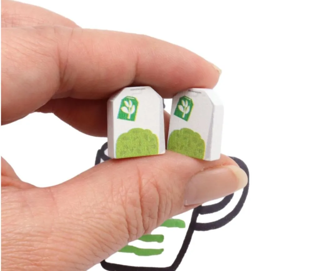 Tout Pour le Jeu Pion sachet de Thé en bois 16 x 13 x 5 mm
