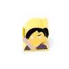 Tout Pour le Jeu Pion Samouraï ninja jaune en bois 16 x 15 x 10 mm