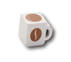 Tout Pour le Jeu Pion Tasse de Café en bois 15 x 15 x 12 mm