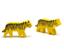 Tout Pour le Jeu Pion tigre tacheté jaune et noir en bois pour jeu 40 x 22 X 8 mm