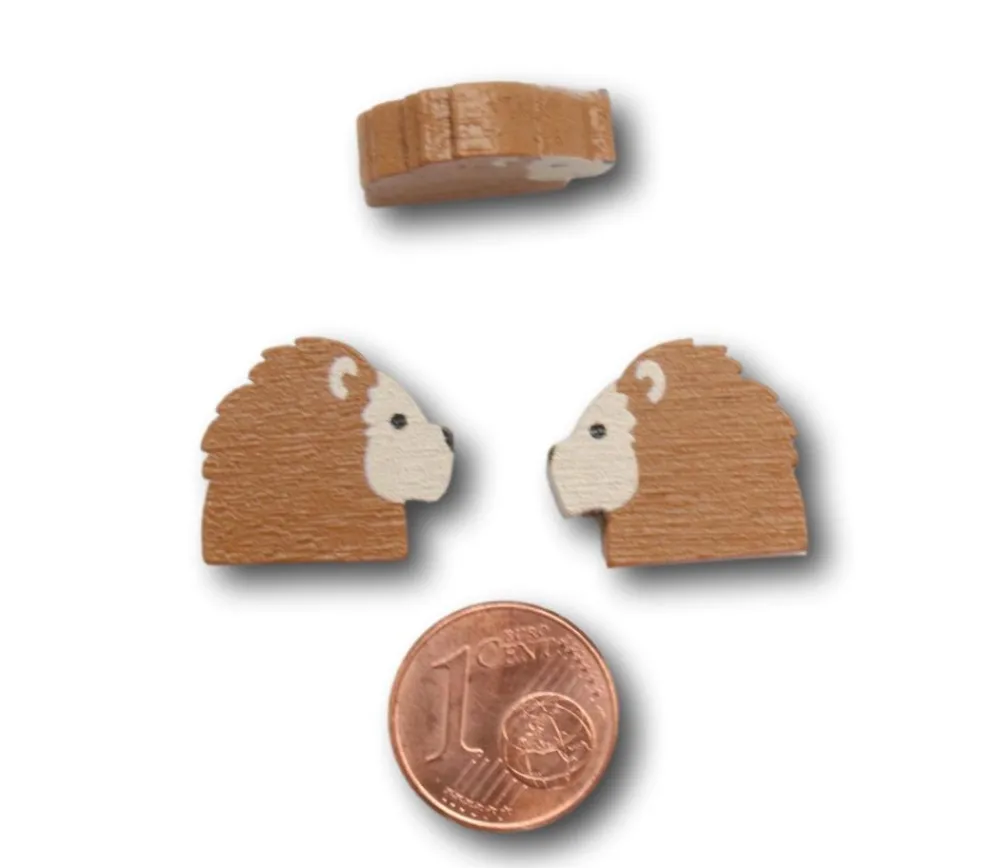 Tout Pour le Jeu Pion tête de Lion en bois 15 x 17 x 5 mm