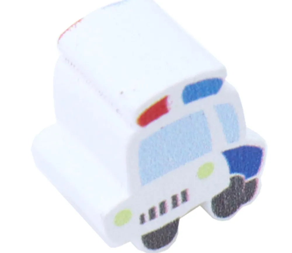 Tout Pour le Jeu Pion voiture de police en bois - 15 x 14 x 10 mm