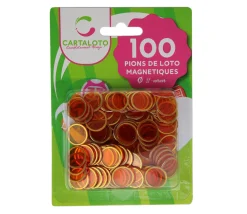 Tout Pour le Jeu Pions magnétiques ronds loto super qualité - 100 jetons
