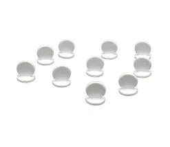 Tout Pour le Jeu Pions ronds à personnaliser lot de 10 supports blancs 15 x 17 mm