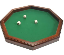 Tout Pour le Jeu Piste à dés bois octogonale 38 cm - fabrication France