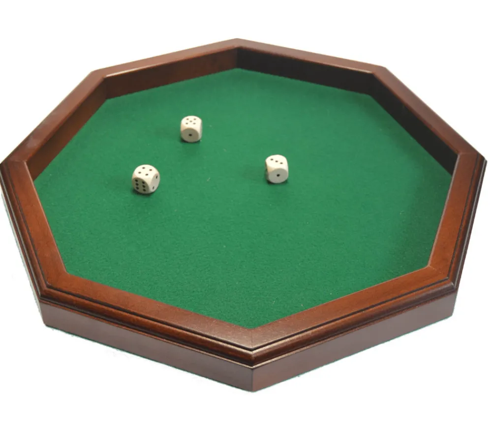 Tout Pour le Jeu Piste à dés bois octogonale 38 cm - fabrication France