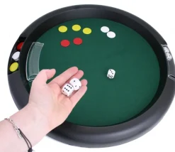 Tout Pour le Jeu Piste de dés 421 géante 46 cm avec rangement - fabrication France