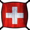 Tout Pour le Jeu Piste de dés drapeau Suisse 21x 21 cm
