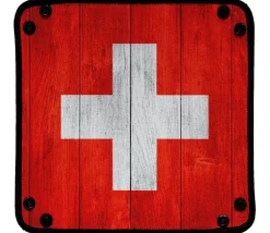 Tout Pour le Jeu Piste de dés drapeau Suisse 21x 21 cm