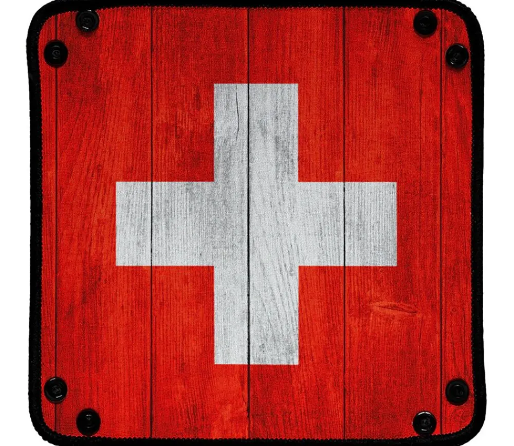 Tout Pour le Jeu Piste de dés drapeau Suisse 21x 21 cm