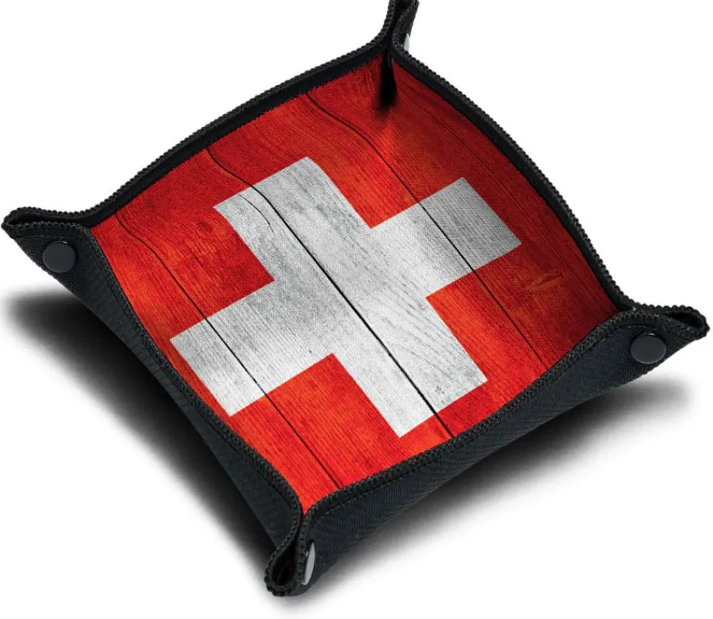Tout Pour le Jeu Piste de dés drapeau Suisse 21x 21 cm
