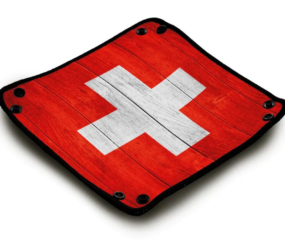Tout Pour le Jeu Piste de dés drapeau Suisse 21x 21 cm