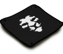 Tout Pour le Jeu Piste de dés noire motif Lion Blanc 21 cm