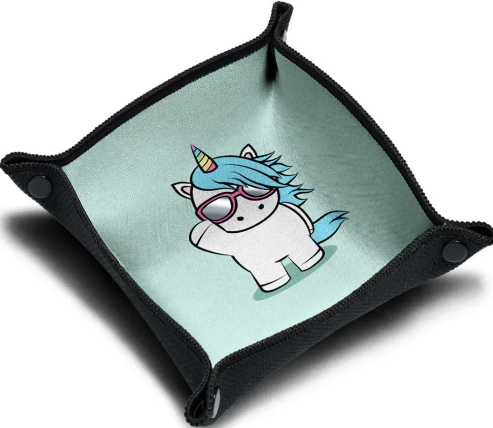 Tout Pour le Jeu Piste de dés souple licorne 21x 21 cm