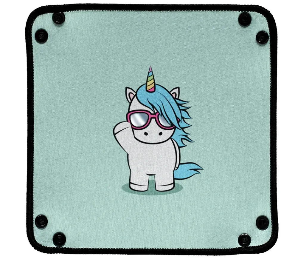 Tout Pour le Jeu Piste de dés souple licorne 21x 21 cm
