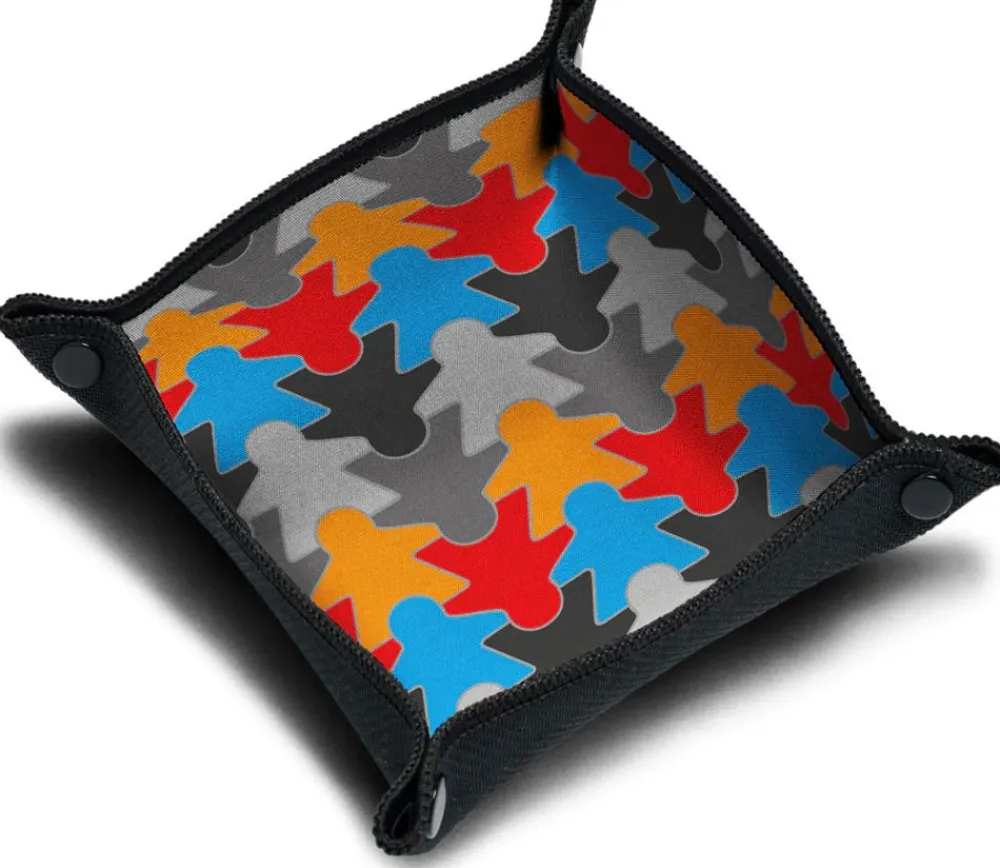 Tout Pour le Jeu Piste de dés souples meeples multicolores 21 cm x 21cm