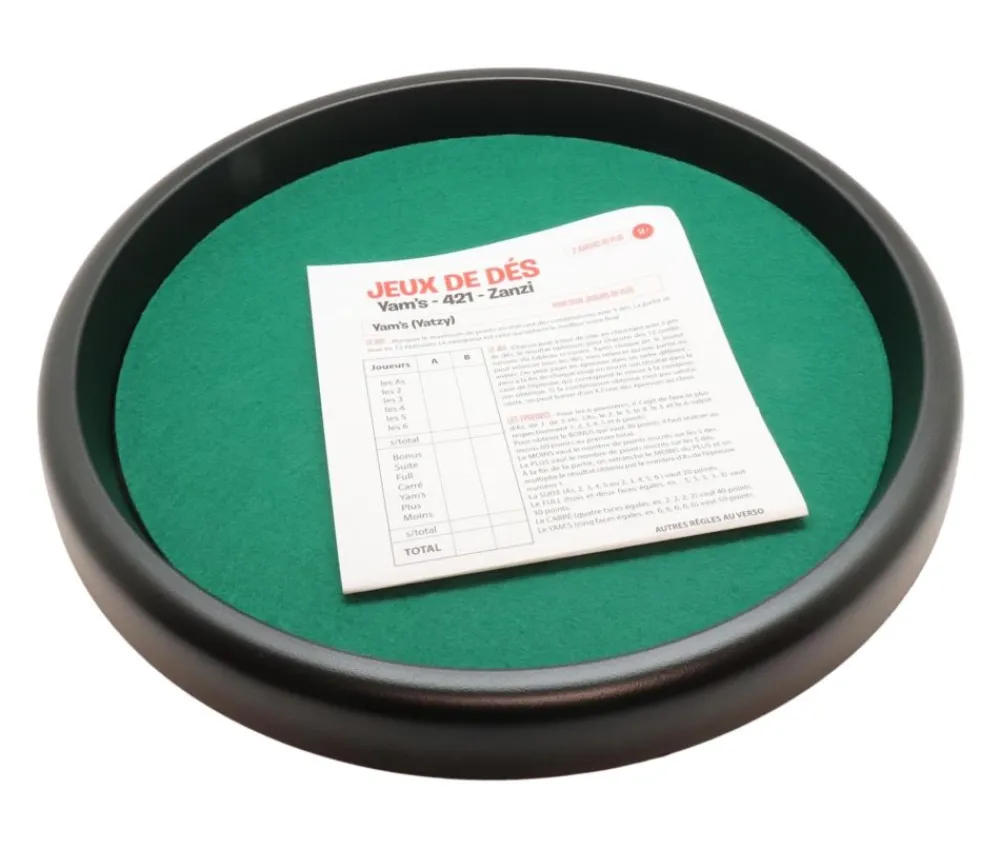 Tout Pour le Jeu Piste dés à jouer ronde simple 33 cm 421 yams