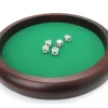 Tout Pour le Jeu Piste dés bois marron 35 cm pour jeu avec 5 dés