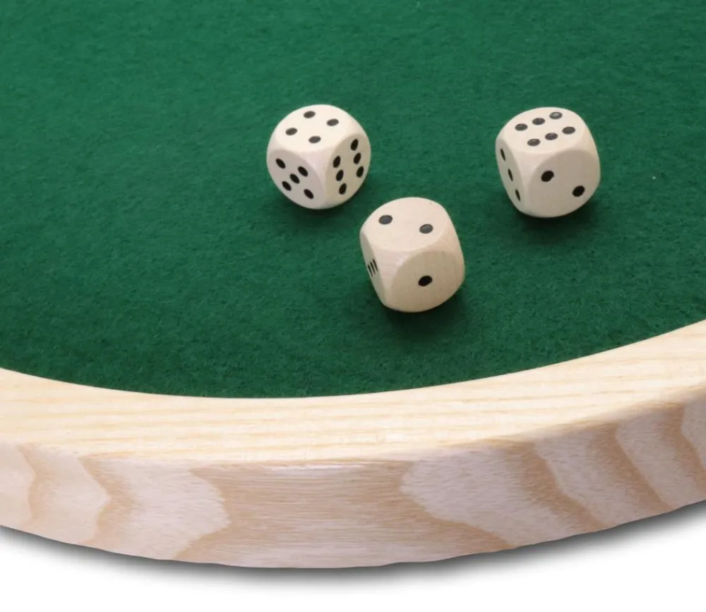 Tout Pour le Jeu Piste dés bois ronde 36 cm - fabrication France