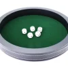 Tout Pour le Jeu Piste dés luxe 30 cm verte et noire 30 cm tour simili cuir