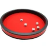 Tout Pour le Jeu Piste dés rouge et noire de 40 cm avec 5 dés
