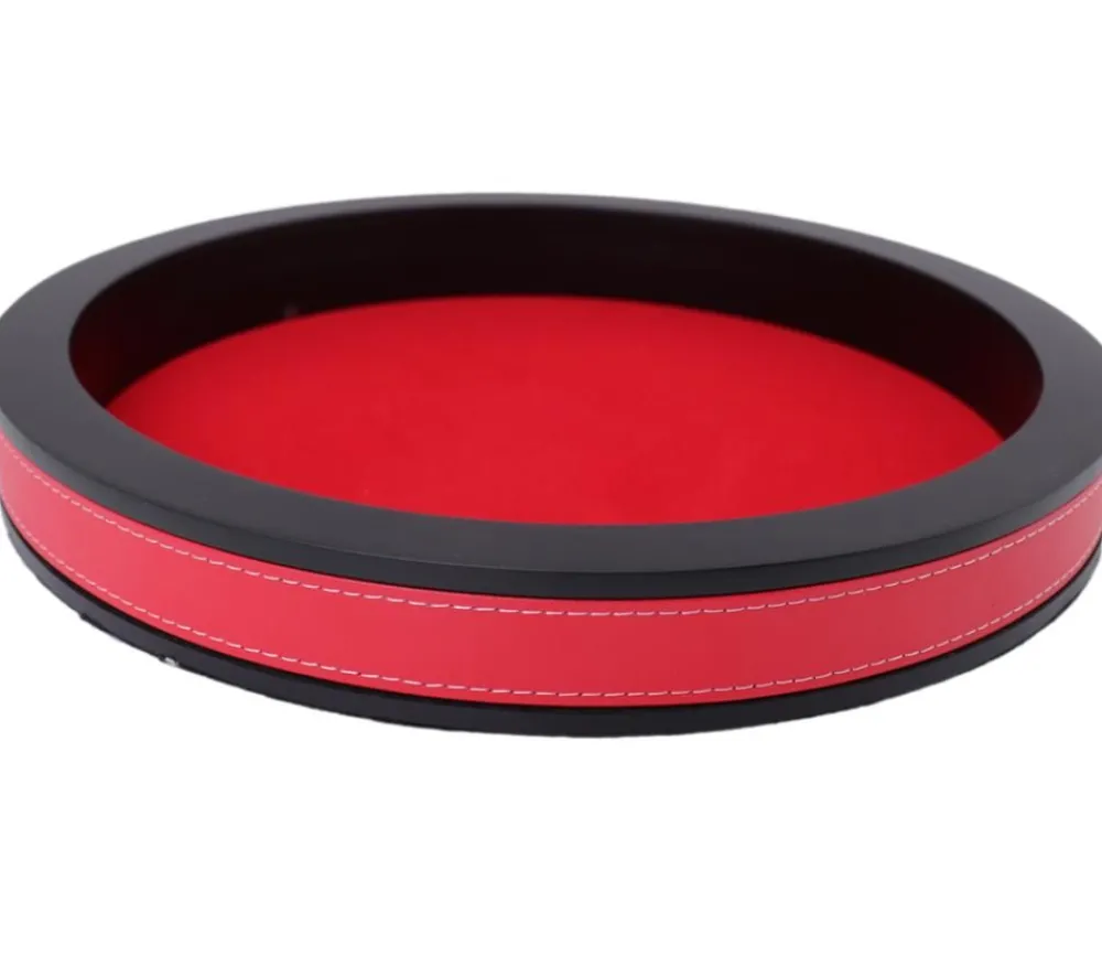 Tout Pour le Jeu Piste dés rouge et noire de 30 cm avec 5 dés