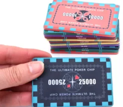 Tout Pour le Jeu Plaque céramique noire poker valeur 25000 - 40 gr