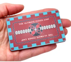 Tout Pour le Jeu Plaque céramique rouge poker valeur 1000000 - 40 gr