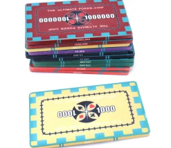 Tout Pour le Jeu Plaque céramique rouge poker valeur 1000000 - 40 gr
