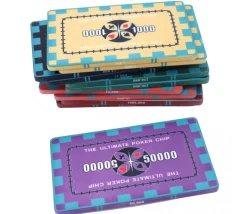 Tout Pour le Jeu Plaque céramique violet valeur 50000 pour poker 40 gr