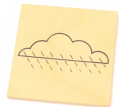 Tout Pour le Jeu Plaquette nuage de 6,9 cm en bois