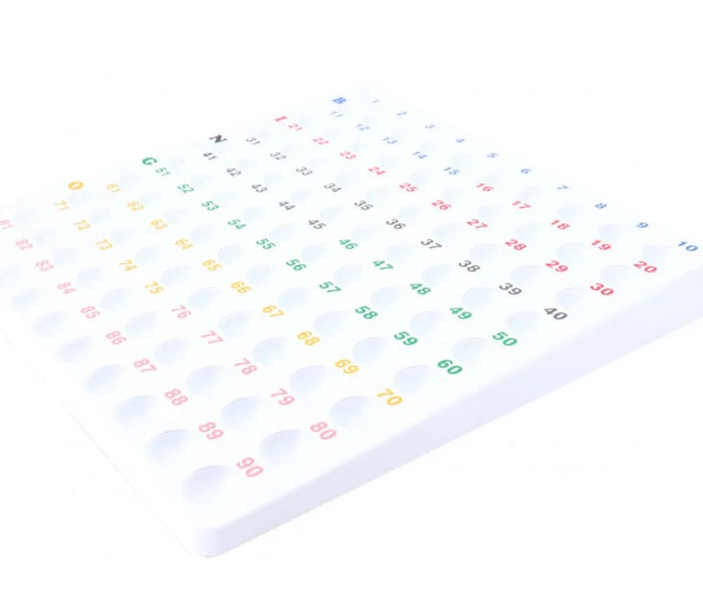 Tout Pour le Jeu Plateau 1 à 90 contrôle tirage loto Grand modèle pour boules 22 mm (sans boules)