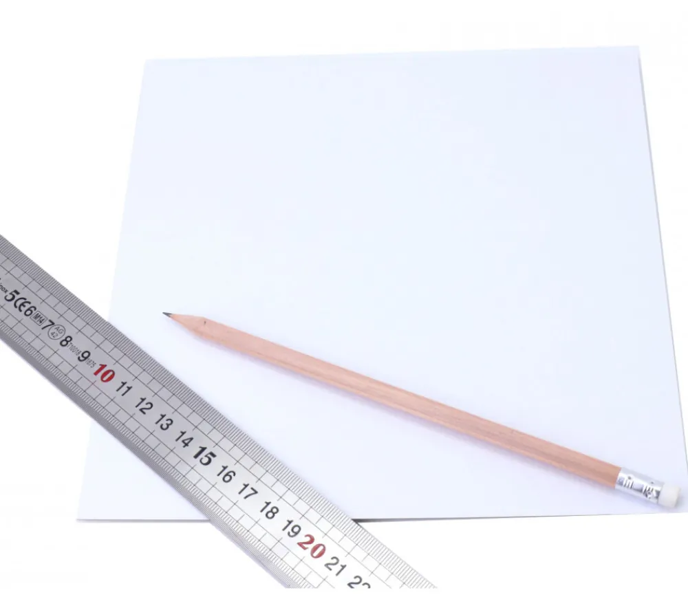 Tout Pour le Jeu Plateau blanc rigide carré 20 x 20 cm neutre