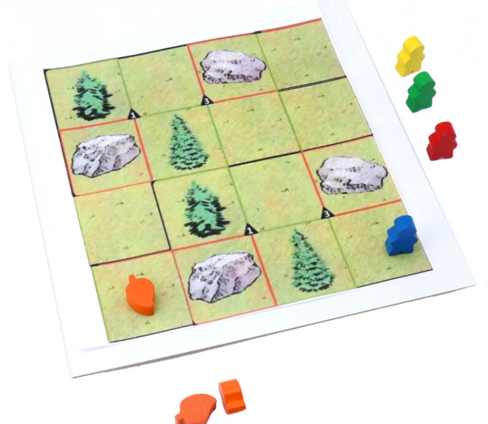 Tout Pour le Jeu Plateau blanc rigide carré 20 x 20 cm neutre