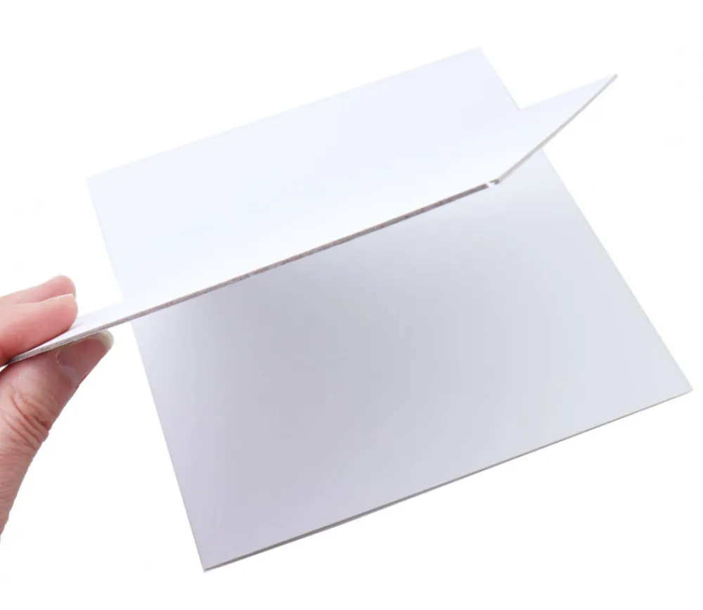 Tout Pour le Jeu Plateau blanc rigide carré 20 x 20 cm neutre