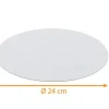 Tout Pour le Jeu Plateau de jeux ROND blanc brilllant 24 cm de diamètre