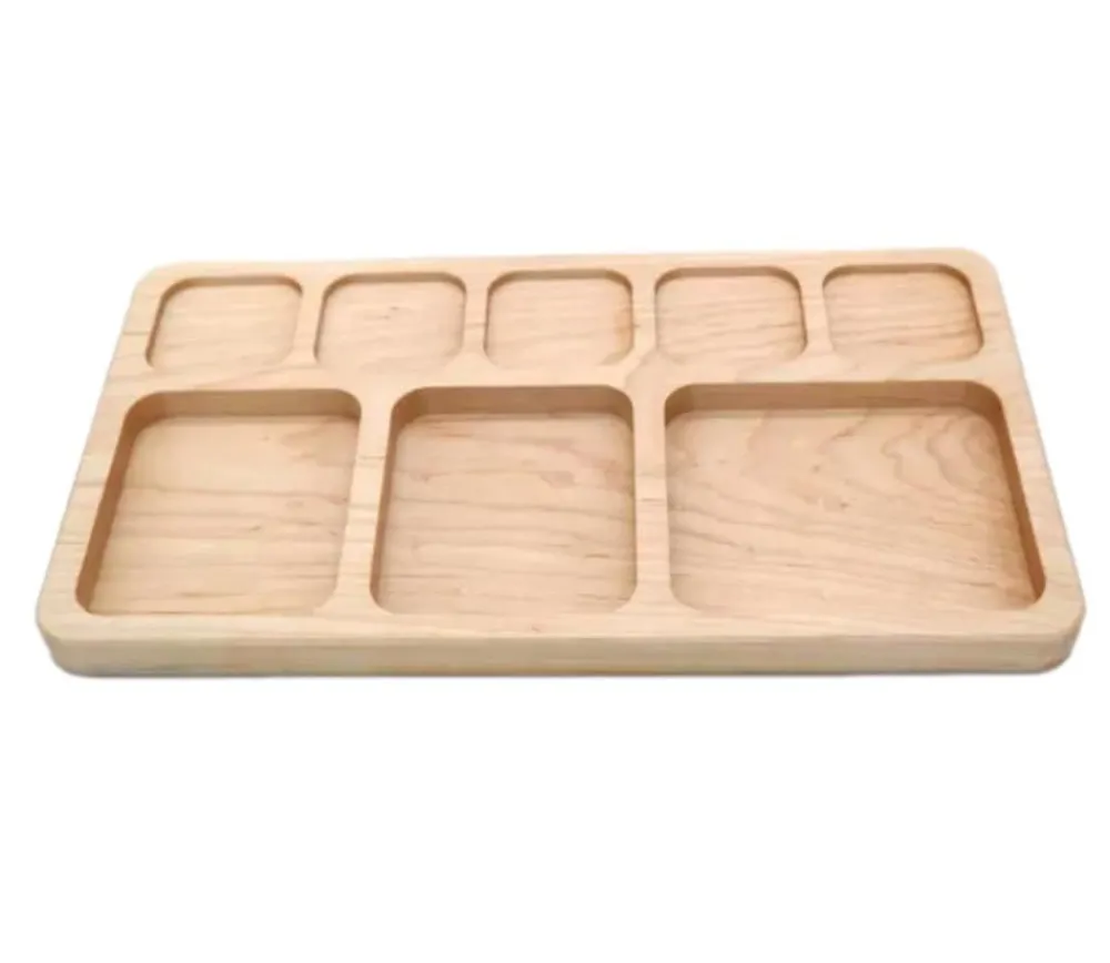Tout Pour le Jeu Plateau en bois massif cases pour calcul mathématiques 28 cm