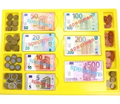 Tout Pour le Jeu Plateau géant avec 290 pièces et billets euros factices de jeux