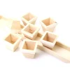 Tout Pour le Jeu Plateau long avec 7 petits pots 6.5 cm en bois