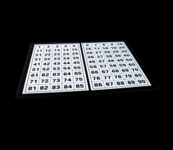 Tout Pour le Jeu Plateau pliable contrôle loto tirage jetons 1 à 90