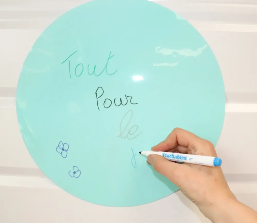 Tout Pour le Jeu Plateau souple effaçable rond 33 cm pour jeux