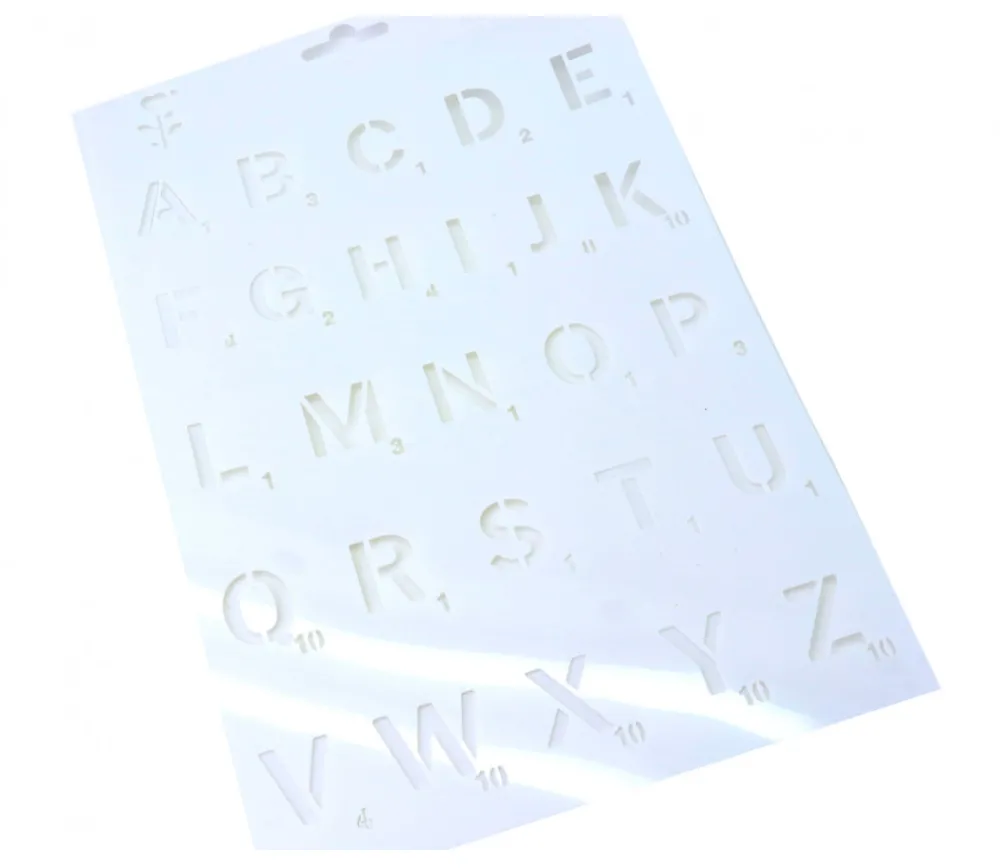 Tout Pour le Jeu Pochoir lettres alphabet type Scrabble - 2.2 cm hauteur lettre