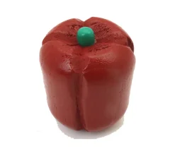Tout Pour le Jeu Poivron rouge en bois de 4.5 x 3.9 cm légume jouet