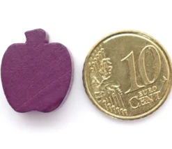 Tout Pour le Jeu Pomme ou prune en bois violet de 18 x 15 x 8 mm