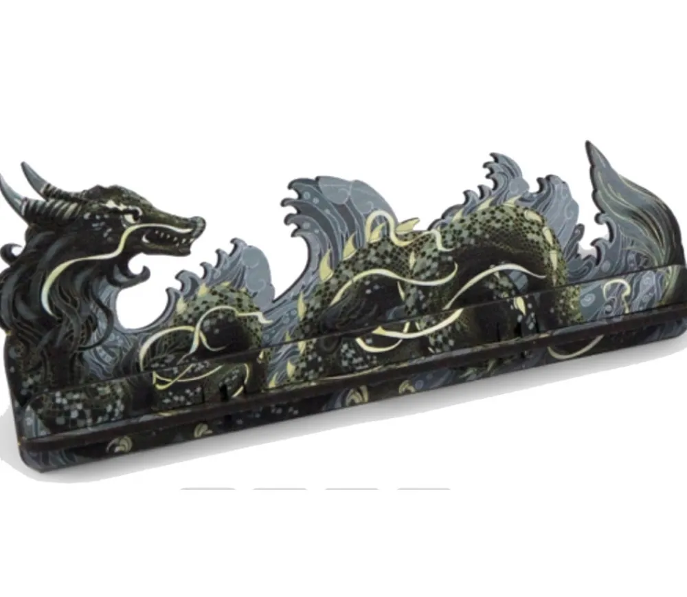 Tout Pour le Jeu Porte cartes dragon noir 21 cm