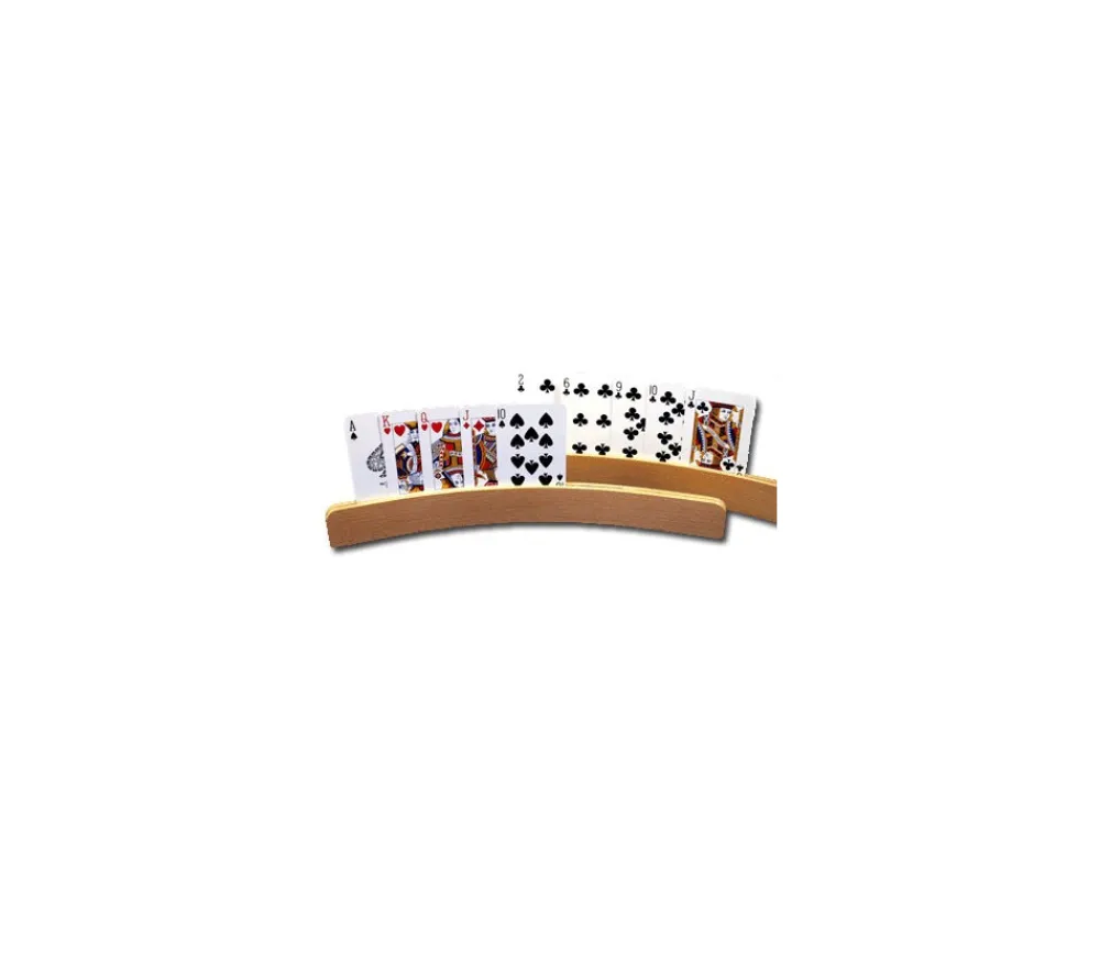 Tout Pour le Jeu Porte-cartes à jouer arrondi en bois de 35 cm