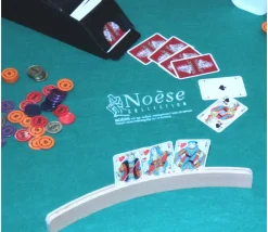 Tout Pour le Jeu Porte-cartes à jouer arrondi en bois de 35 cm